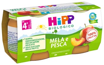 OMO HIPP Bio Mela/Pesca 2x80g