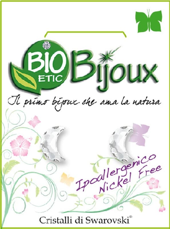 Orecchino Luna 8 X5 Mm Crystal