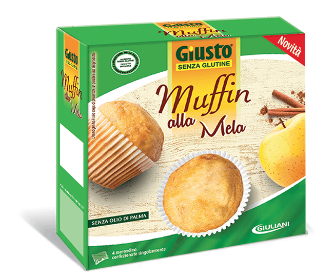 GIUSTO S/G MUFFIN MELA 200G