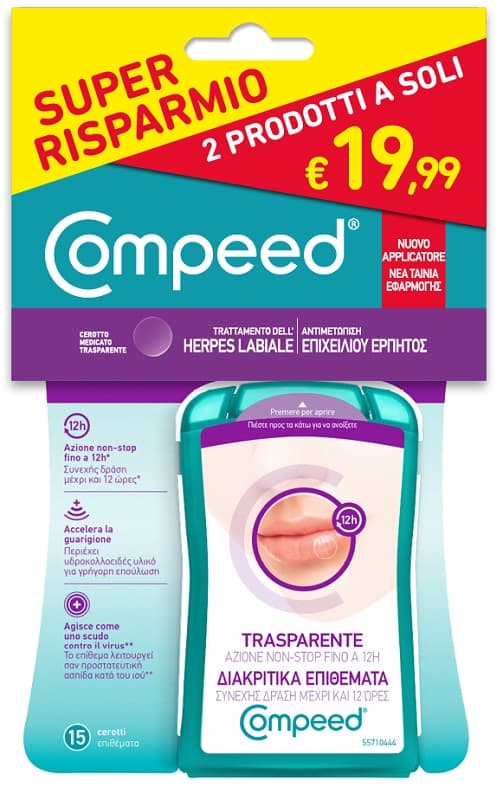 COMPEED HERPES LABIALE BIPACCO