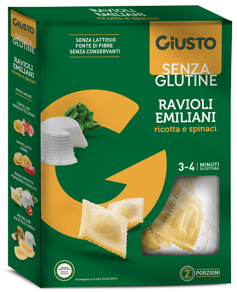 GIUSTO S/G Ravioli Ric/Spin.