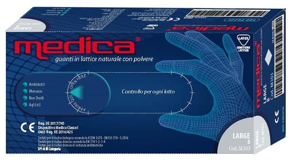 GUANTI Lattice L 100pz NACATUR