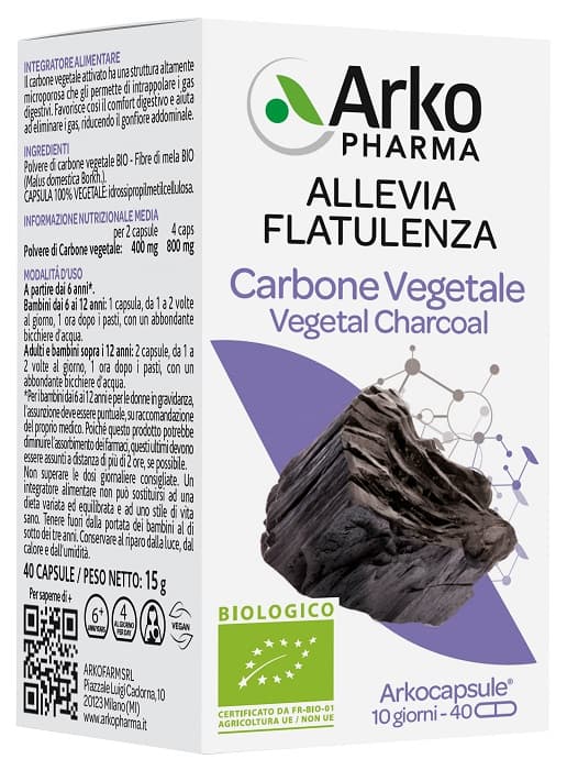ARKOCAPSULE Carbone Veg.40 Cps