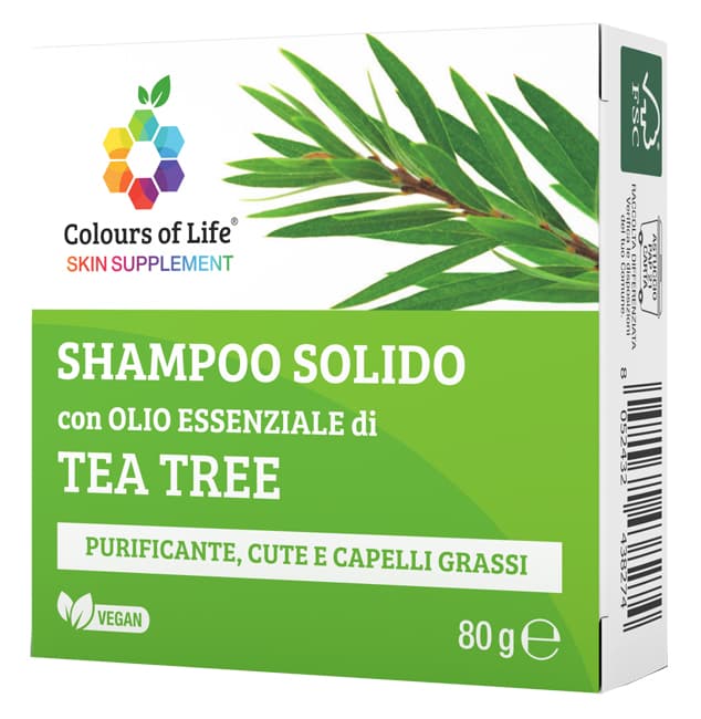 TEA TREE Sh.Solido 80gr COLOUR