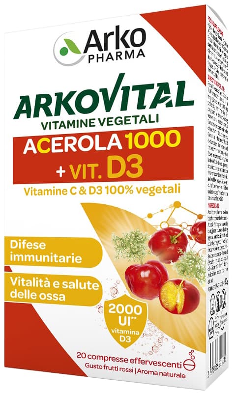 ARKOVITAL VITAMINE C+D3 20CPR