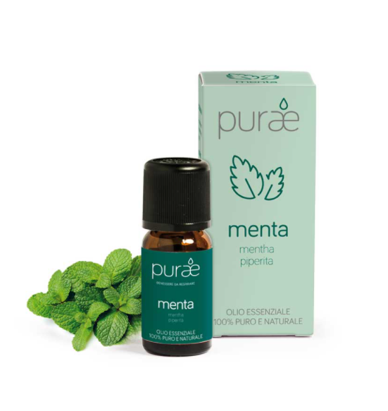 Purae Olio Essenziale - Menta Bio Mentha Piperita, 10ml