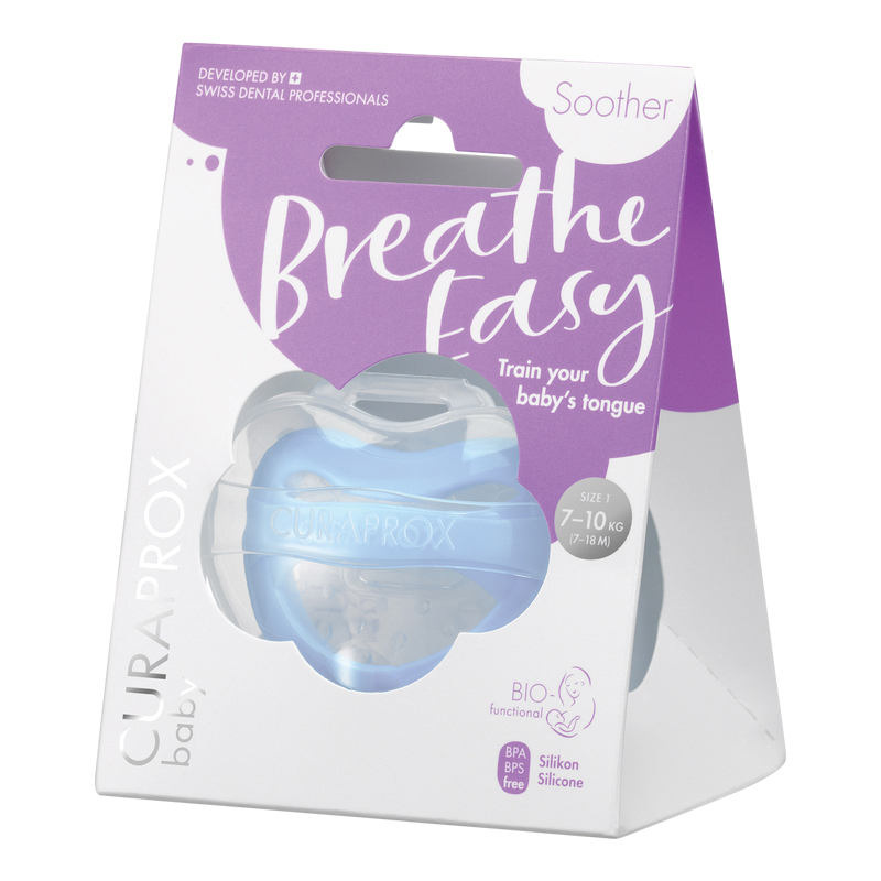 Curaprox Baby Succhietto Taglia 1 7-10kg Colore Blu, 1 Pezzo
