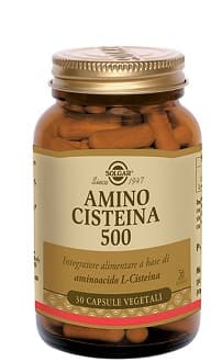 Solgar Amino Cisteina 500 Integratore Capelli Unghie 30 Capsule Vegetali