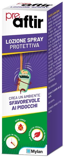 PreAftir Lozione Spray Anti Pidocchi e Lendini 100 ml