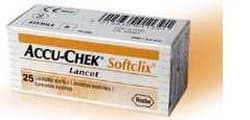 ACCU CHEK SOFTCLIX LANCETTE 25PZ