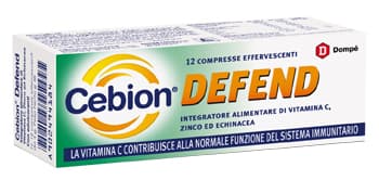 Cebion Defend Integratore Sistema Immunitario 12 Compresse Effervescenti