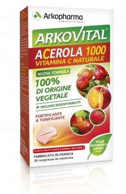 Acerola 1000 Integratore 30 Compresse Masticabili