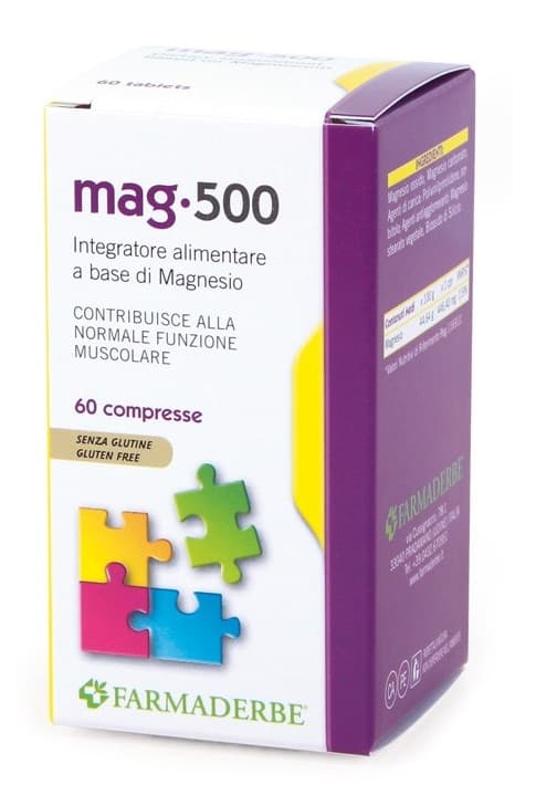 Farmaderbe nutra Mag 500 Integratore Magnesio 60 Compresse