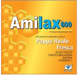 Amilax 600 con Pappa reale 10 flaconcini