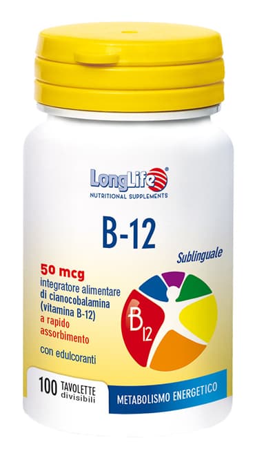 Longlife B12 Integratore Metabolismo Energetico 100 Tavolette