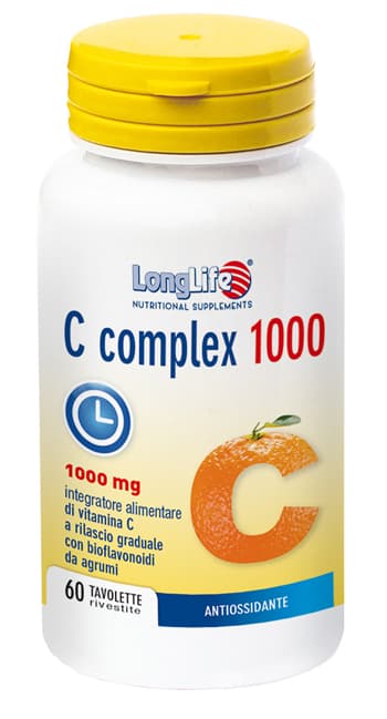 LongLife C Complex 1000 Integratore Vitaminico 60 Tavolette Rilascio Graduale