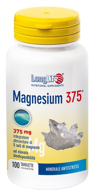 Longlife Magnesium 375 Integratore Magnesio 100 Tavolette