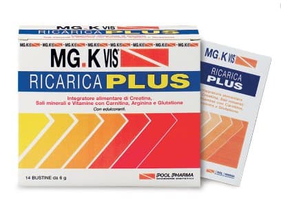 Mg.K Vis Ricarica Plus Integratore Sali Minerali E Vitamine 14 Bustine