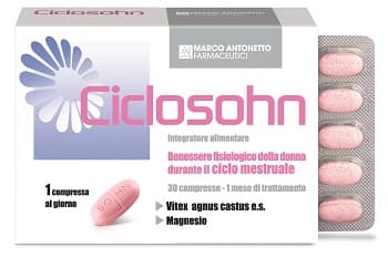 Ciclosohn Integratore Ciclo e Menopausa 30 Compresse