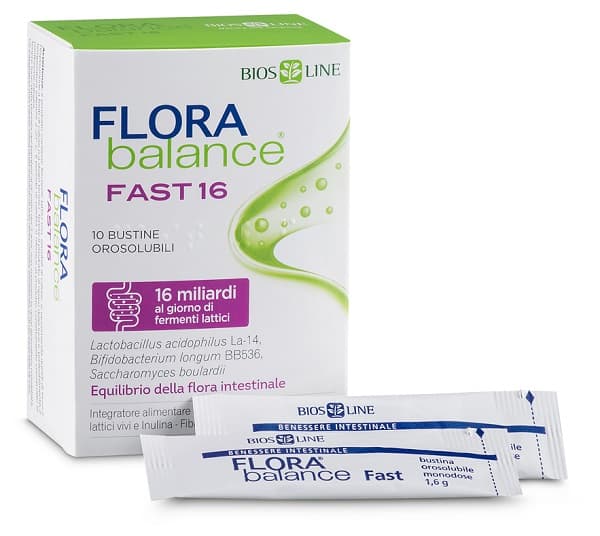 Bios Line Flora Balance Fast 16 Integratore Alimentare 10 Bustine