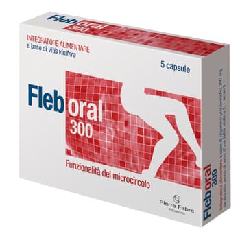 Fleboral 300 mg Integratore Microcircolo 5 Capsule