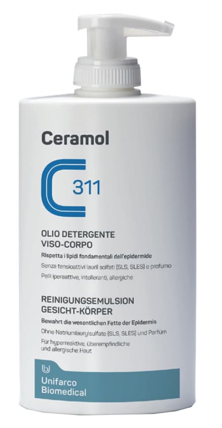 Ceramol 311 Olio Detergente Viso Corpo Flacone 400 ml