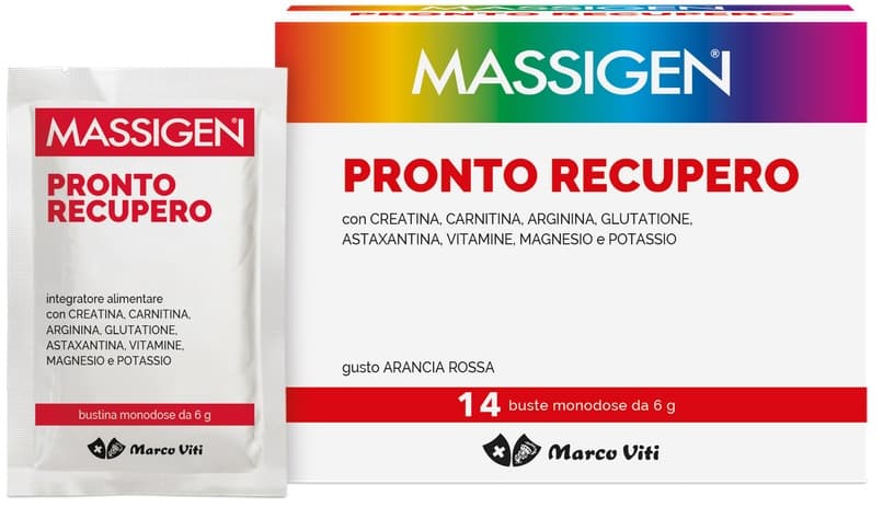Massigen Pronto Recupero Integratore Multiminerale Multivitaminico 14 Bustine