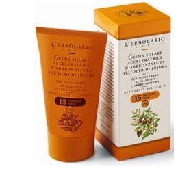 L'Erbolario Crema Solare Acceleratrice DAbbronzatura AllOlio Di Jojoba SPF15 125ml