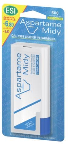 Esi Aspartame Midy Dolcificante 500 Compresse