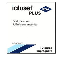 Ialuset Garze Medicate Con Acido Ialuronico 10x10 cm 10 Pezzi