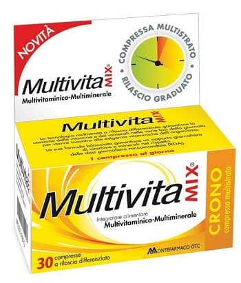 MultivitaMIX Crono Integratore Vitamine e Minerali 30 Compresse