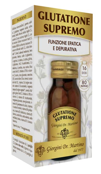 Dr. Giorgini Glutatione Supremo Integratore Funzionalità Epatica e Depurativa 80 Pastiglie