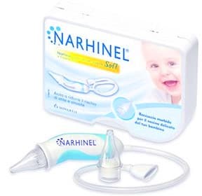 Narhinel Aspiratore Nasale Soft Neonati e Bambini + 2 Ricambi Soft