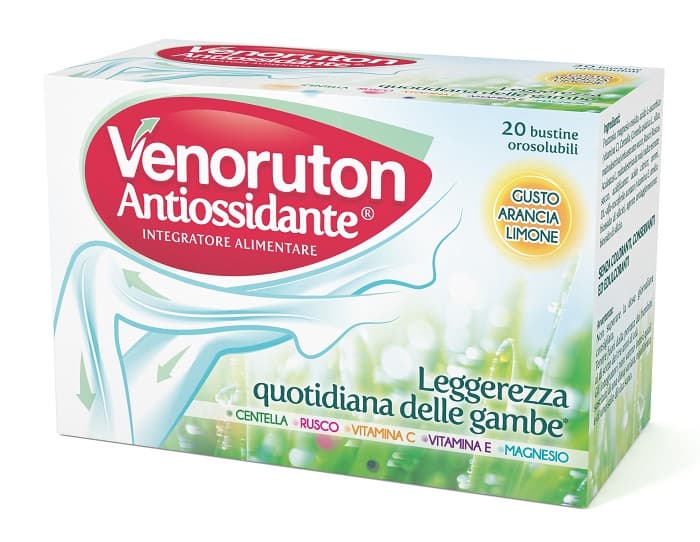 Venoruton Antiossidante Integratore Gambe Pesanti 20 Bustine
