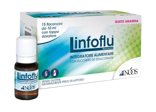 Noos Linfoflu Integratore Difese Immuninatarie 15 Flaconcini