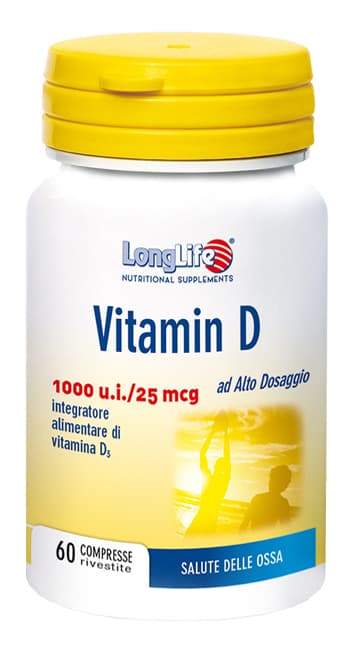 LongLife Vitamina D 1000 U.I. Integratore Ossa 60 Compresse
