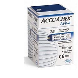 Accu-Chek Aviva Strisce Reattive Glicemia 25 Pezzi
