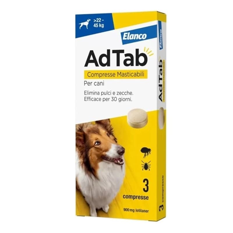 AdTab cani 22-45 kg 3 compresse 900 mg