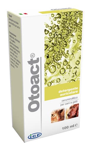 Icf Otoact Detergente Auricolare Cani e Gatti 100 ml