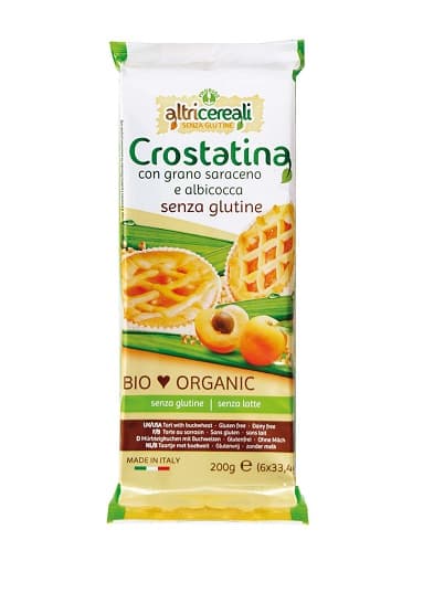 AltriCereali Crostatina Con Grano Saraceno E Albicocca Senza Glutine 200 g