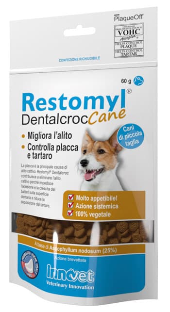 Innovet Restomyl Dentalcroc Alito Cattivo Cani e Gatti 60g