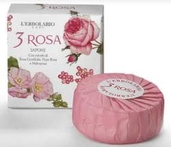 L'Erbolario 3 Rosa Sapone Profumato 100g