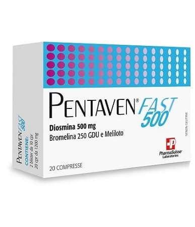Pentaven Fast 500 utile per la circolazione 20 compresse