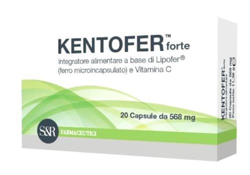 Kentofer Forte Integratore Ferro E Vitamina C 20 Capsule