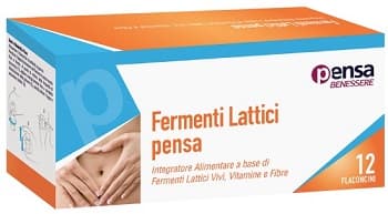 Pensa Pharma Fermenti Lattici e Vitamina B Integratore 12 Flaconcini 7 ml