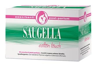 Saugella Cotton Touch Assorbente Post Parto 10 Pezzi