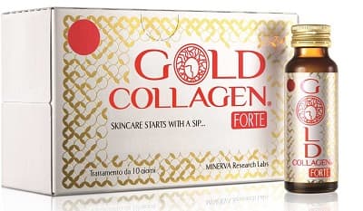 Gold Collagen Forte Integratore Antiage 10 Flaconcini