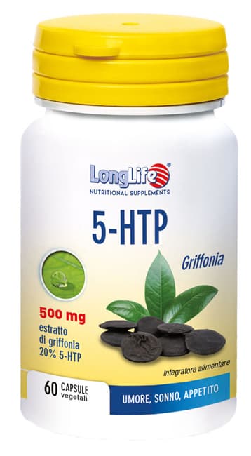 Longlife 5-HTP Integratore per Ansia e Stress 60 Capsule