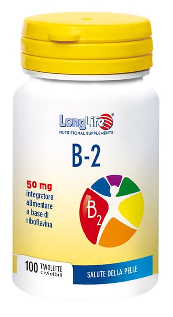 LongLife B2 50mg Integratore Vitaminico 100 Tavolette