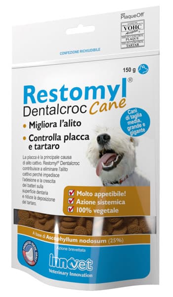 Restomyl Dentalcroc Cani E Gatti Migliora Alito 150 g